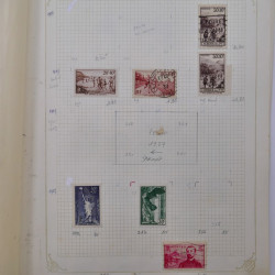 Collection timbres de France 1900-1940 neufs** / * sur feuilles d'album.