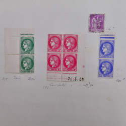 Collection timbres de France 1900-1940 neufs** / * sur feuilles d'album.