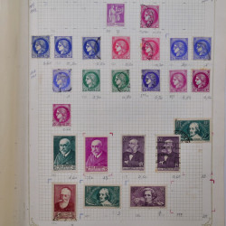 Collection timbres de France 1900-1940 neufs** / * sur feuilles d'album.