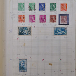 Collection timbres de France 1900-1940 neufs** / * sur feuilles d'album.