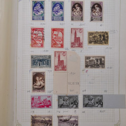Collection timbres de France 1900-1940 neufs** / * sur feuilles d'album.