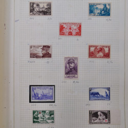 Collection timbres de France 1900-1940 neufs** / * sur feuilles d'album.