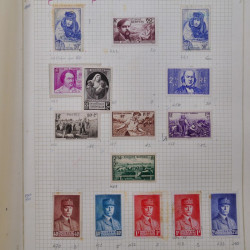Collection timbres de France 1900-1940 neufs** / * sur feuilles d'album.