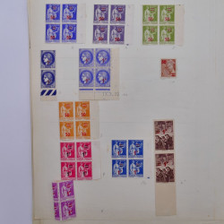 Collection timbres de France 1900-1940 neufs** / * sur feuilles d'album.