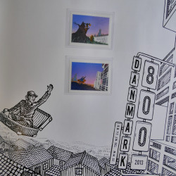 Livre annuel de timbres neufs de Danemark 2013.
