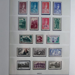 Collection timbres de France neufs** 1940-1955 en album Lindner.