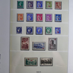 Collection timbres de France neufs** 1940-1955 en album Lindner.