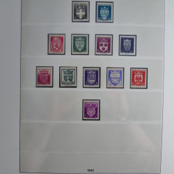 Collection timbres de France neufs** 1940-1955 en album Lindner.