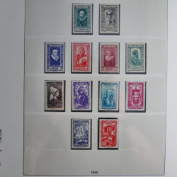 Collection timbres de France neufs** 1940-1955 en album Lindner.