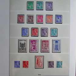 Collection timbres de France neufs** 1940-1955 en album Lindner.