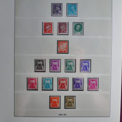 Collection timbres de France neufs** 1940-1955 en album Lindner.