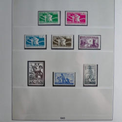 Collection timbres de France neufs** 1940-1955 en album Lindner.
