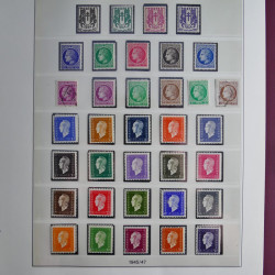 Collection timbres de France neufs** 1940-1955 en album Lindner.