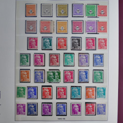 Collection timbres de France neufs** 1940-1955 en album Lindner.