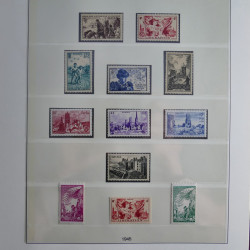 Collection timbres de France neufs** 1940-1955 en album Lindner.