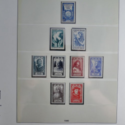 Collection timbres de France neufs** 1940-1955 en album Lindner.