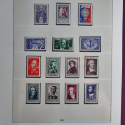 Collection timbres de France neufs** 1940-1955 en album Lindner.