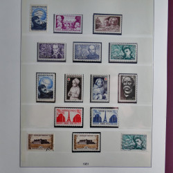 Collection timbres de France neufs** 1940-1955 en album Lindner.