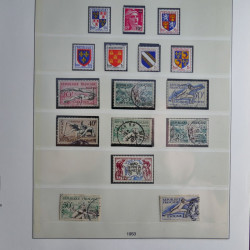 Collection timbres de France neufs** 1940-1955 en album Lindner.