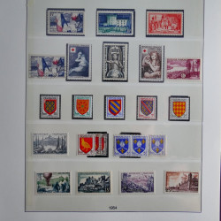 Collection timbres de France neufs** 1940-1955 en album Lindner.
