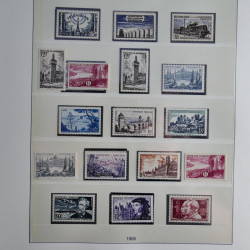 Collection timbres de France neufs** 1940-1955 en album Lindner.