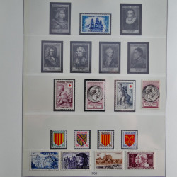 Collection timbres de France neufs** 1940-1955 en album Lindner.