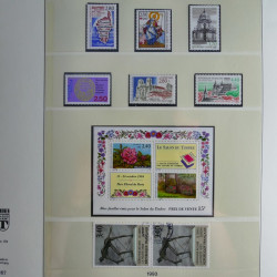 Collection timbres de France neufs** 1993-1996 en album Lindner.