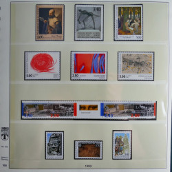 Collection timbres de France neufs** 1993-1996 en album Lindner.