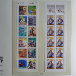 Collection timbres de France neufs** 1993-1996 en album Lindner.