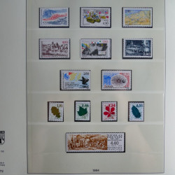 Collection timbres de France neufs** 1993-1996 en album Lindner.