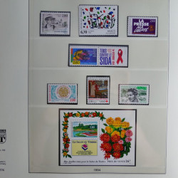 Collection timbres de France neufs** 1993-1996 en album Lindner.