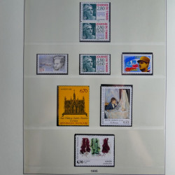 Collection timbres de France neufs** 1993-1996 en album Lindner.