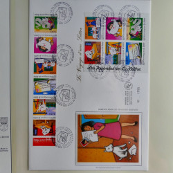 Collection timbres de France neufs** 1993-1996 en album Lindner.