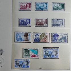 Collection timbres de France neufs** 1970-1979 en album Lindner.