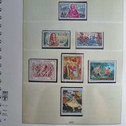 Collection timbres de France neufs** 1970-1979 en album Lindner.