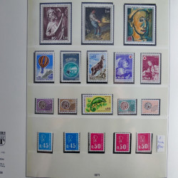 Collection timbres de France neufs** 1970-1979 en album Lindner.