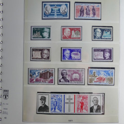 Collection timbres de France neufs** 1970-1979 en album Lindner.