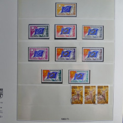 Collection timbres de France neufs** 1970-1979 en album Lindner.