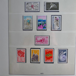 Collection timbres de France neufs** 1970-1979 en album Lindner.