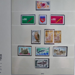 Collection timbres de France neufs** 1970-1979 en album Lindner.