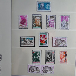 Collection timbres de France neufs** 1970-1979 en album Lindner.