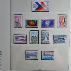 Collection timbres de France neufs** 1970-1979 en album Lindner.
