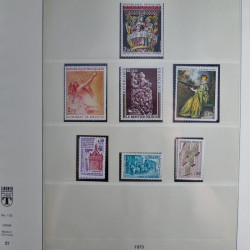 Collection timbres de France neufs** 1970-1979 en album Lindner.