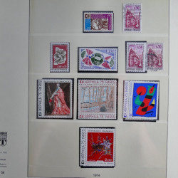 Collection timbres de France neufs** 1970-1979 en album Lindner.