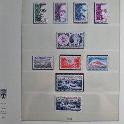 Collection timbres de France neufs** 1970-1979 en album Lindner.