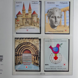 Collection timbres de France neufs** 1970-1979 en album Lindner.
