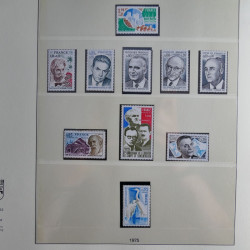Collection timbres de France neufs** 1970-1979 en album Lindner.