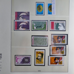 Collection timbres de France neufs** 1970-1979 en album Lindner.