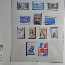 Collection timbres de France neufs** 1970-1979 en album Lindner.
