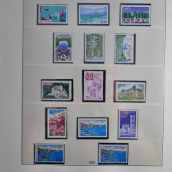 Collection timbres de France neufs** 1970-1979 en album Lindner.